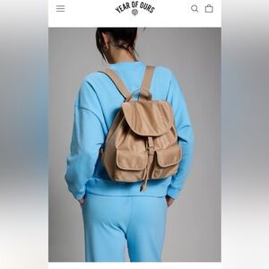 Year of ours Tan Backpack brand new